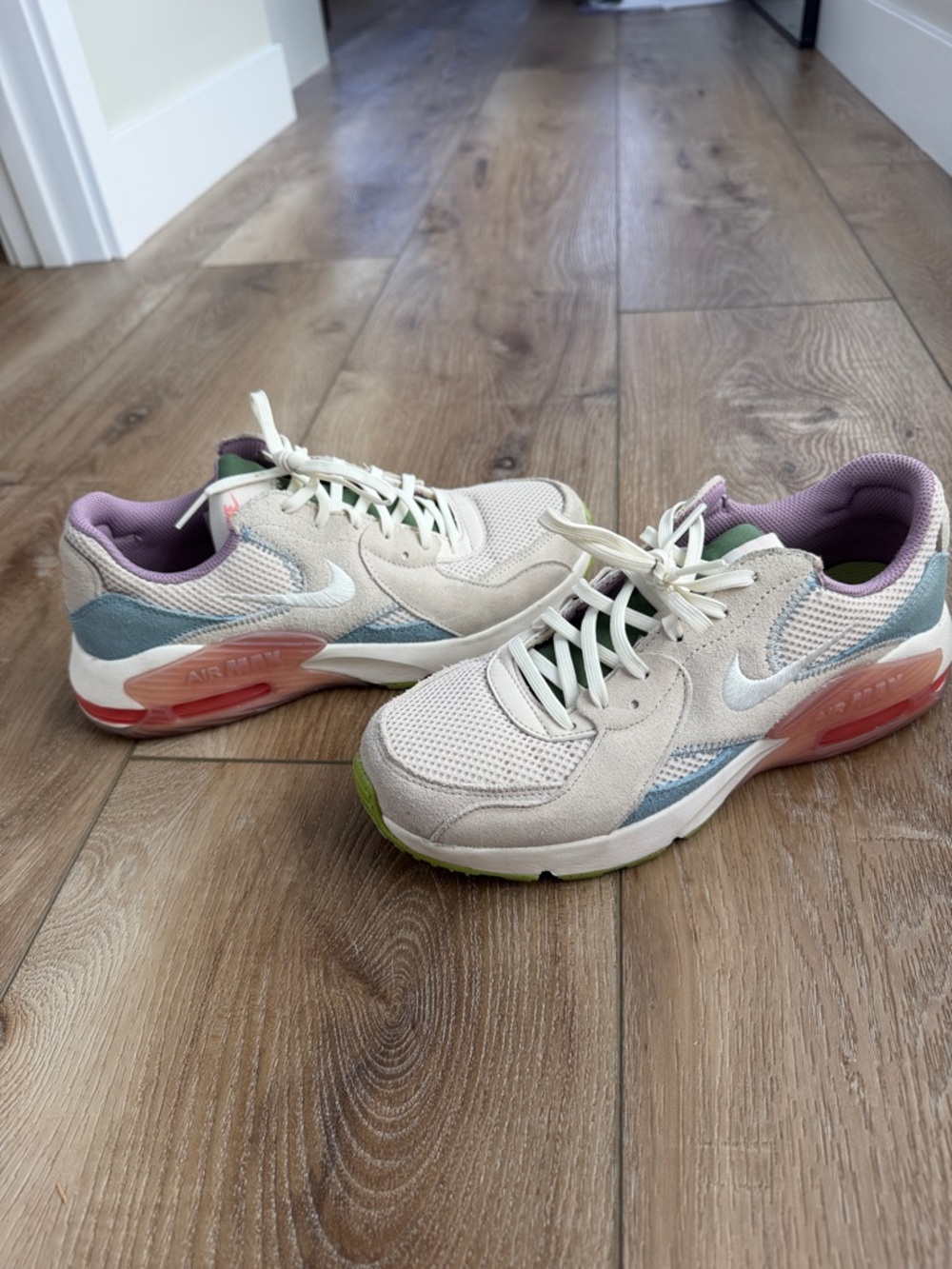 Nike Women’s Air Max Cream with Pink, Lavender & Light Blue Accents